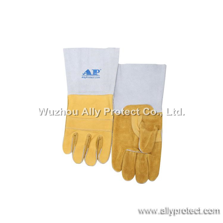 AP-9750 Yellow Grain Cowhide TIG Gloves